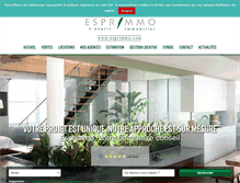 Tablet Screenshot of esprimmo.com